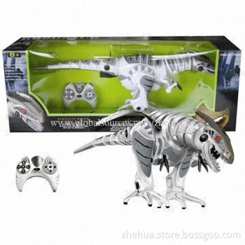Battery operated robot dinosaur toys with realistic sound and lifelike movement